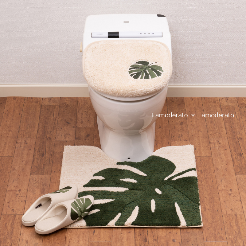 M＋home トイレマットセット 3点 約60×60cm トイレマット+兼用