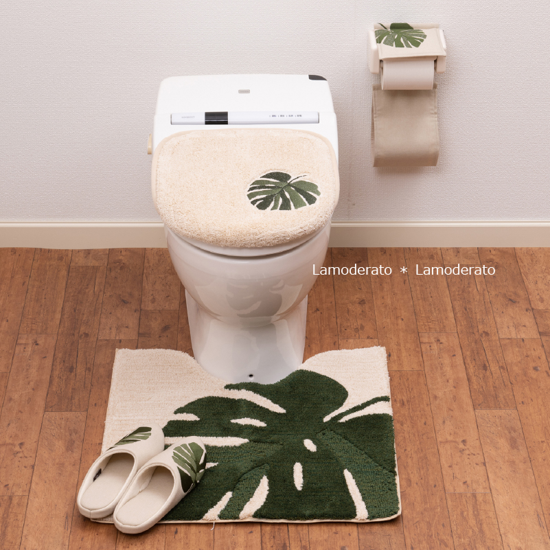 M＋home トイレマットセット 4点 約60×60cm トイレマット+兼用