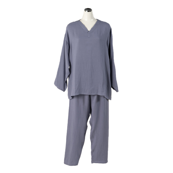 パジャマ レディース ルームウェア 部屋着 ガーゼパジャマ 長袖 M+home