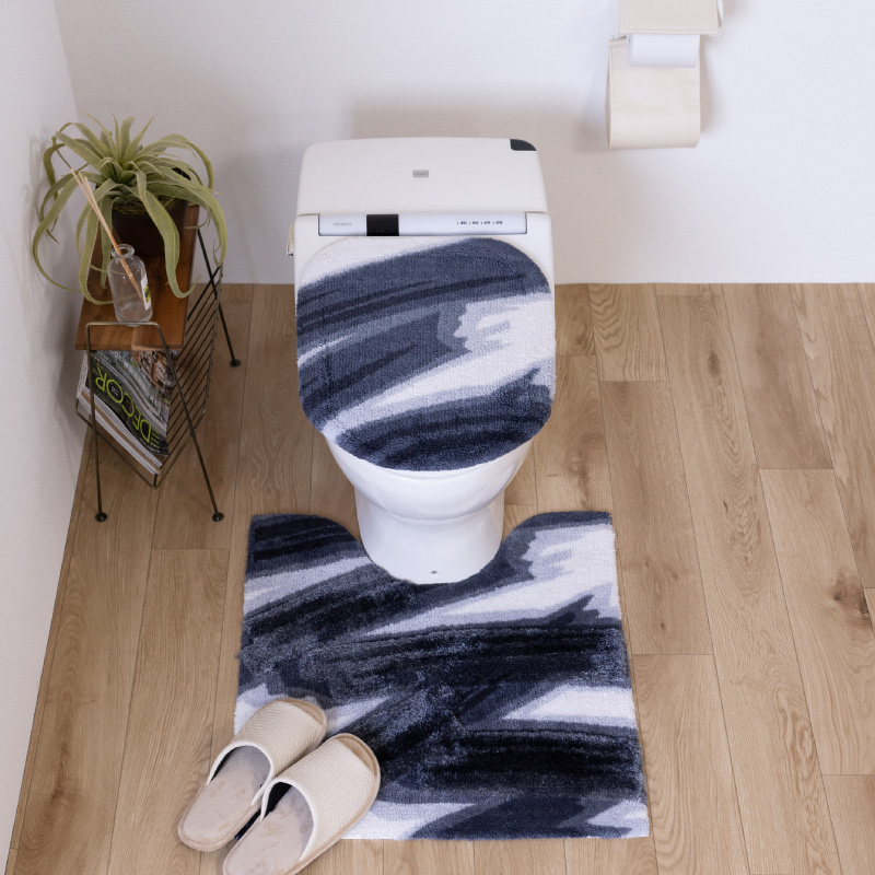 センコー トイレマット 約60×60cm 洗える おしゃれ 滑り止め