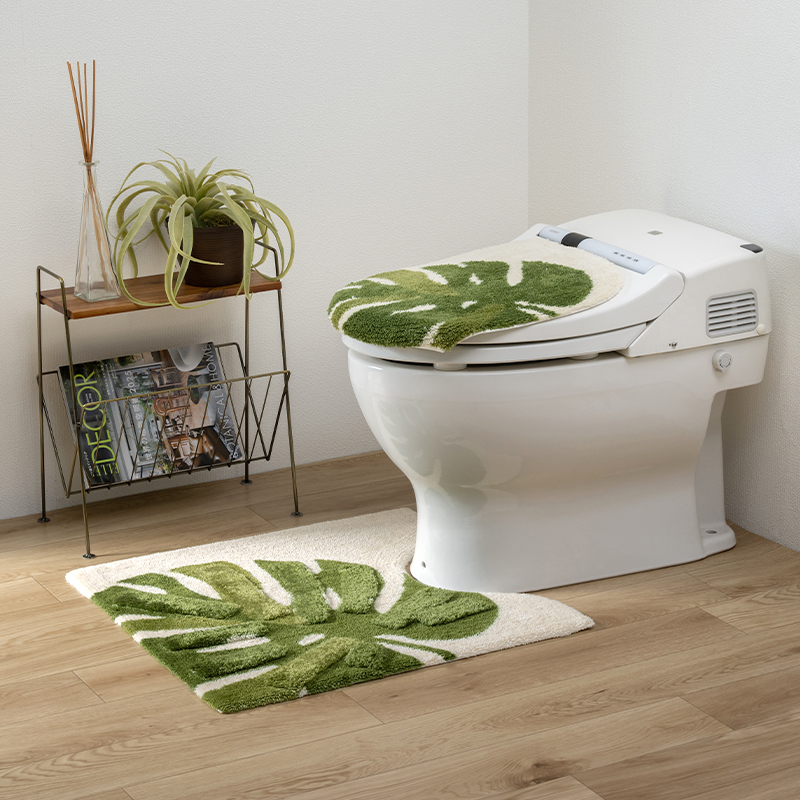 M＋home トイレマット おしゃれ 洗える 滑り止め 日本製 約60×60cm M+