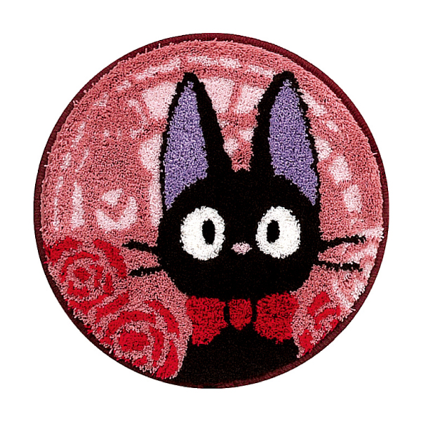 Rady リゾフラ 円形 クッション 柄 ブラック 黒 ピンク ふわふわ 丸 Rady リゾフラ 円形 クッション 柄 ブラック 黒 ピンク ふわふわ 丸