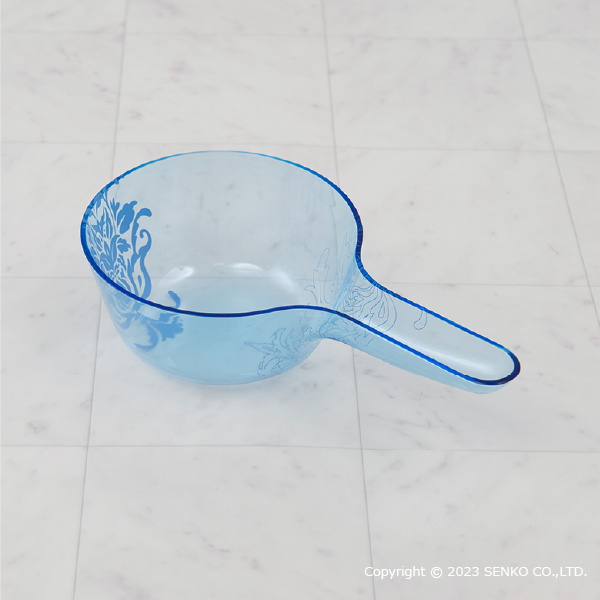 手桶 風呂 おしゃれ 湯桶 風呂桶 アクリル サミーラ ブルー センコー｜senkomat｜02