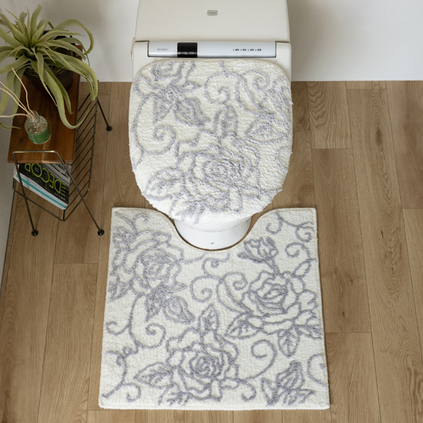 センコー トイレマットセット 2点 約60×60cm トイレマット+兼用