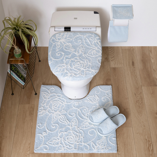 センコー トイレマットセット 4点 約60×60cm トイレマット+兼用