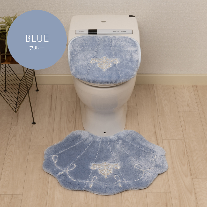 センコー トイレマットセット 2点 約55×65cm トイレマット+兼用