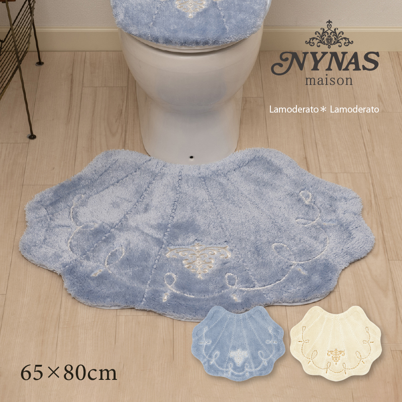 センコー トイレマット 大判 約65×80cm おしゃれ シェル 貝 高級