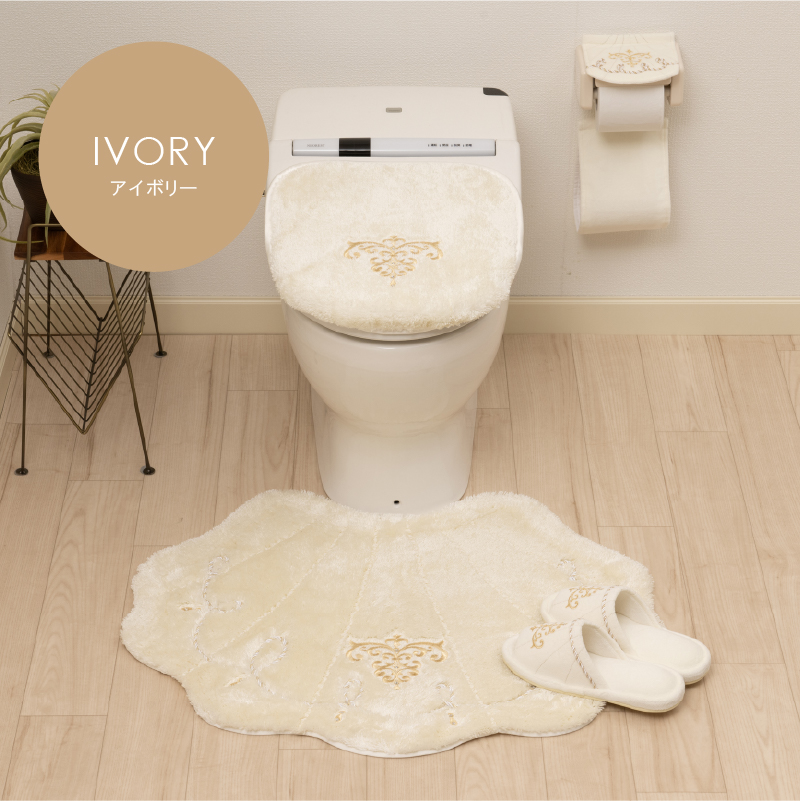 センコー トイレマットセット 4点 約65×80cm 大判トイレマット+兼用