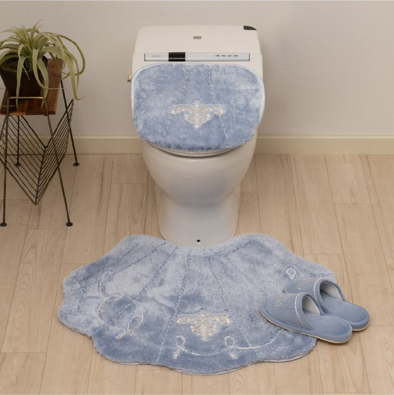 シェル　トイレマット　３点セット センコー トイレマットセット 3点 約65×80cm 大判トイレマット+兼用