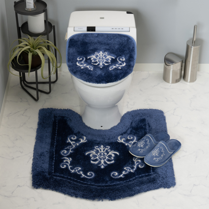 センコー トイレマットセット 3点 約70×70cm トイレマット+兼用