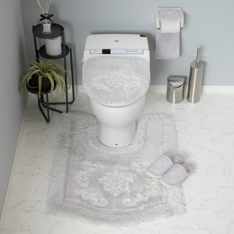 センコー トイレマットセット 4点 約95×70cm ロングトイレマット+兼用
