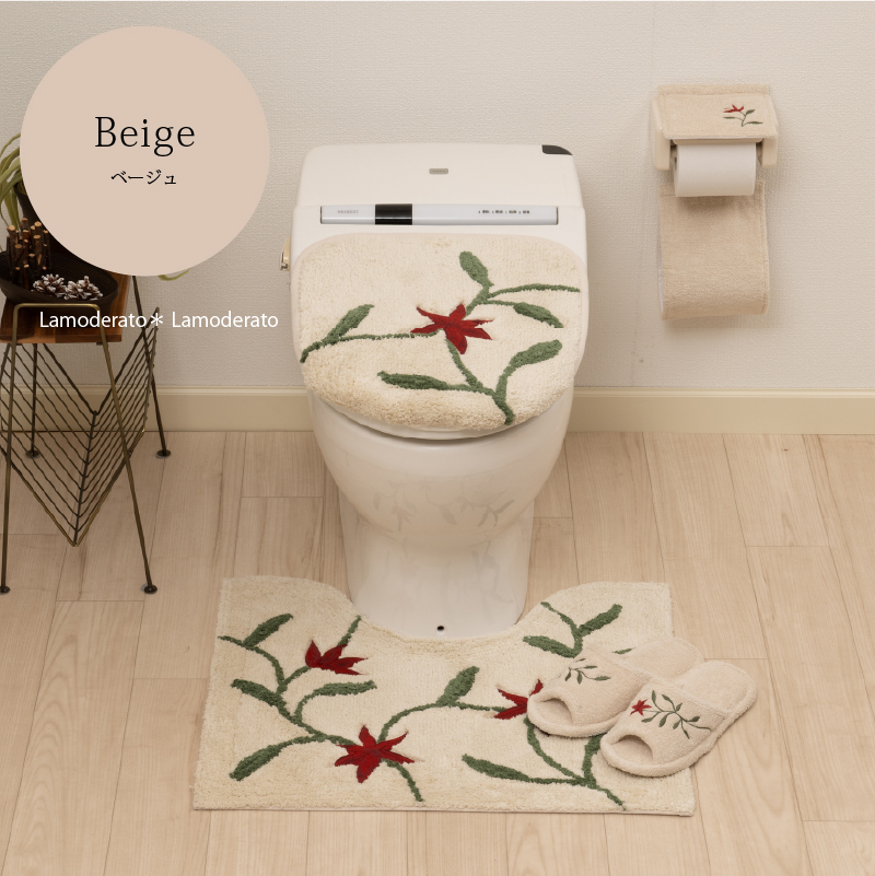 Sybilla（シビラ） トイレマットセット 4点 約50×60cm ミニトイレ