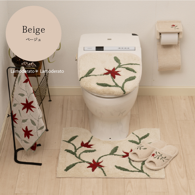 Sybilla（シビラ） トイレマットセット 5点 約50×60cm ミニトイレ