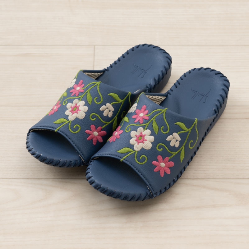 Sybilla（シビラ） スリッパ ルームシューズ 室内 おしゃれ 前開き