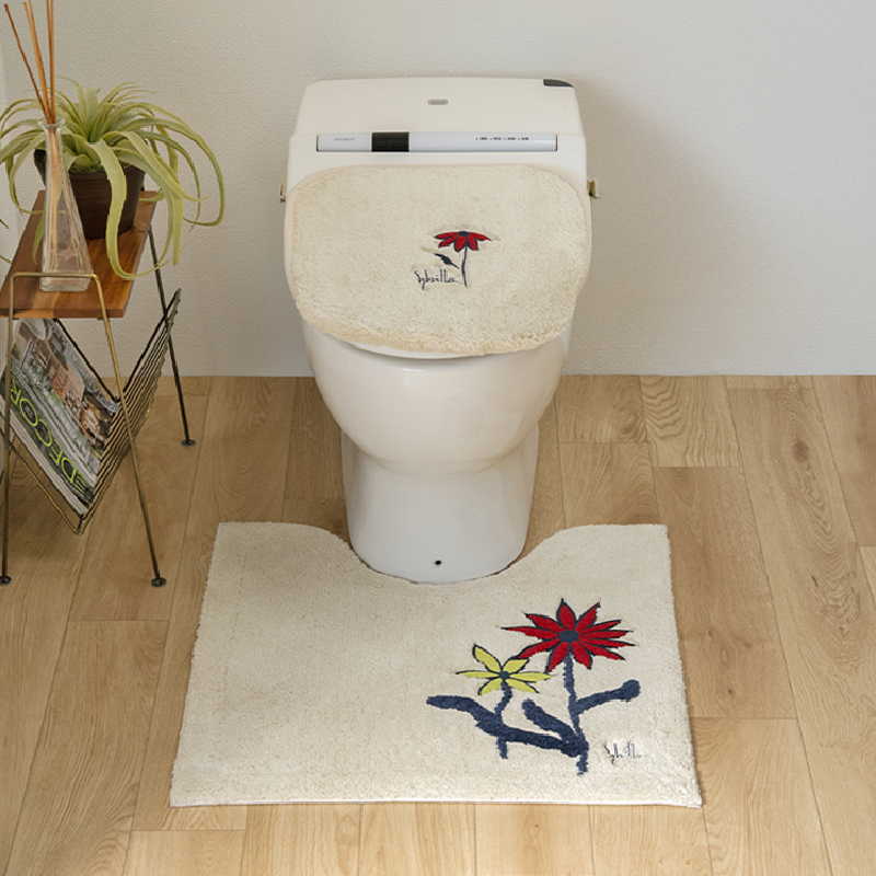 フラットトイレマット３点セット新品【日本製】 Sybilla（シビラ） トイレマットセット 2点 約60×60cm トイレマット+