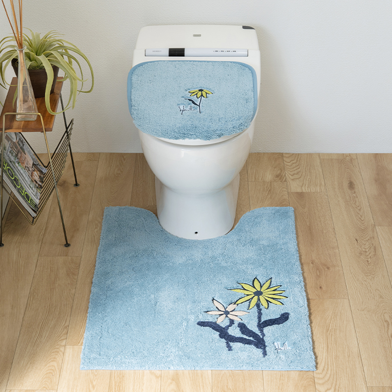 Sybilla（シビラ） トイレマットセット 2点 約80×60cm ロングトイレ