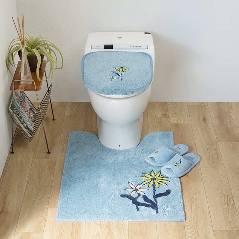 Sybilla（シビラ） トイレマットセット 3点 約80×60cm ロングトイレ