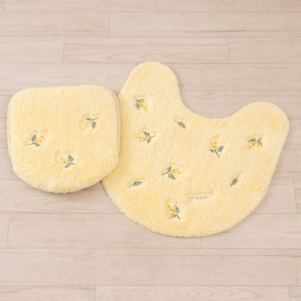 S.D.S トイレマットセット 2点 約60×60cm トイレマット+兼用フタカバー