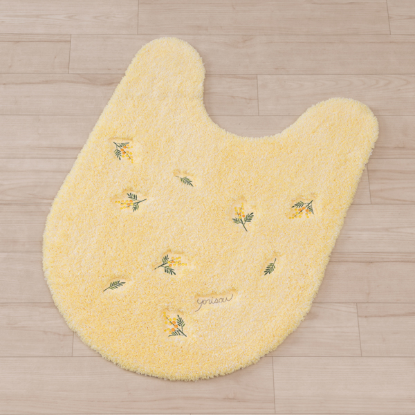 美品❣️金曜まで！最終お値下げ送料無料☆エバニュー　マットレス　イエロー 玄関マット 室内 おしゃれ イエロー ゴールド 北 風水 開運 黄色 滑り