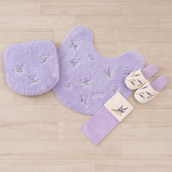 S.D.S トイレマットセット 4点 約60×60cm トイレマット+兼用フタカバー