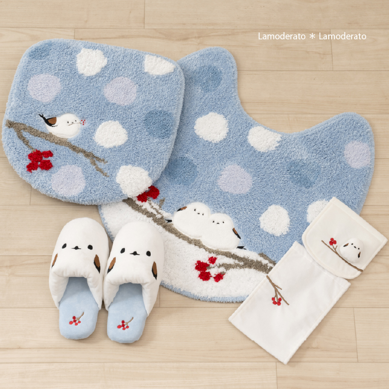 S.D.S トイレマットセット 4点 約60×60cm トイレマット+兼用フタカバー