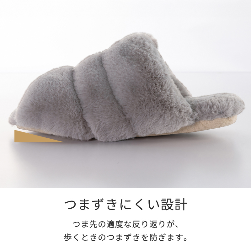 スリッパ ルームシューズ 冬 室内 もこもこ ...の詳細画像4