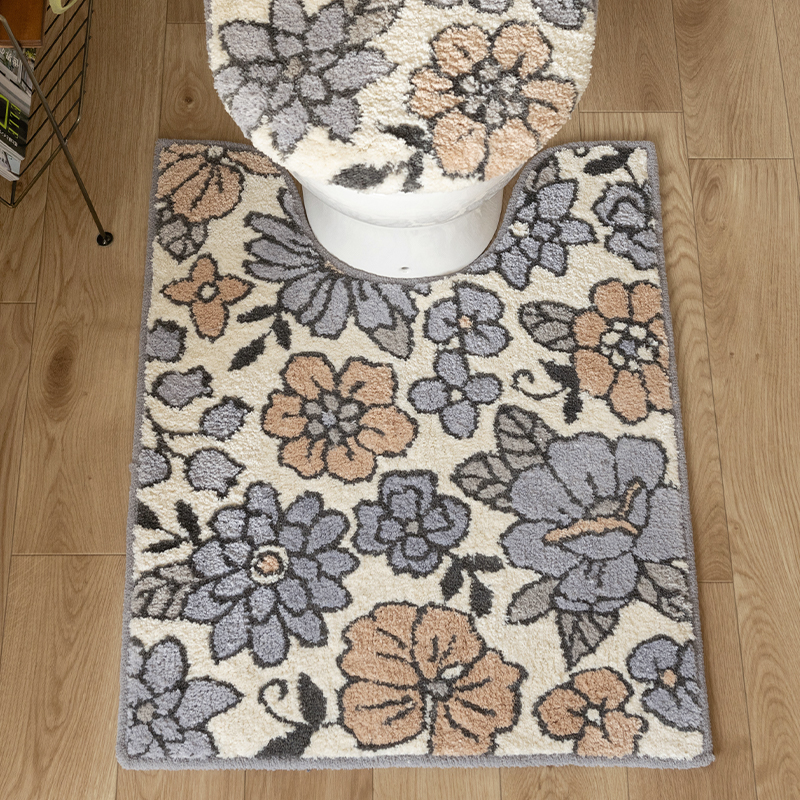 S.D.S トイレマットセット 4点 約75×60cm ロングトイレマット+兼用