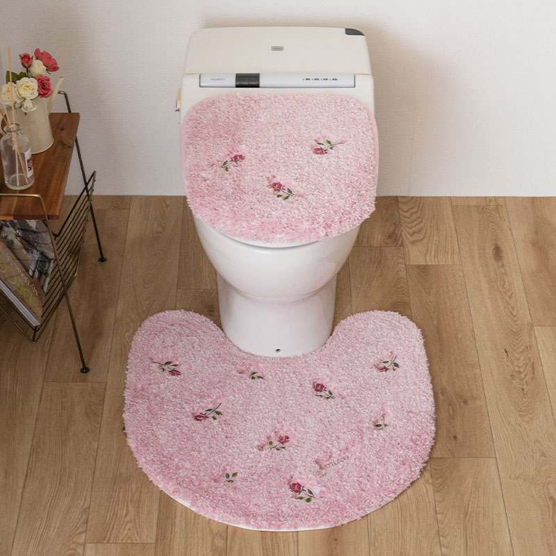 S.D.S トイレマットセット 2点 約60×60cm トイレマット+兼用フタカバー