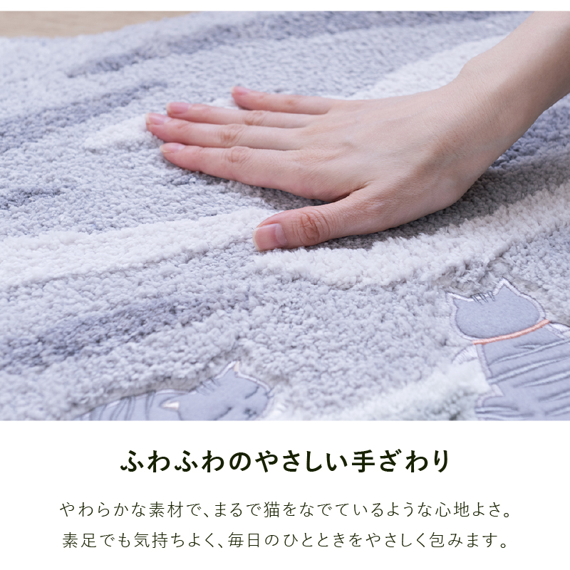 S.D.S トイレマットセット 2点 約80×60cm ロングトイレマット+兼用