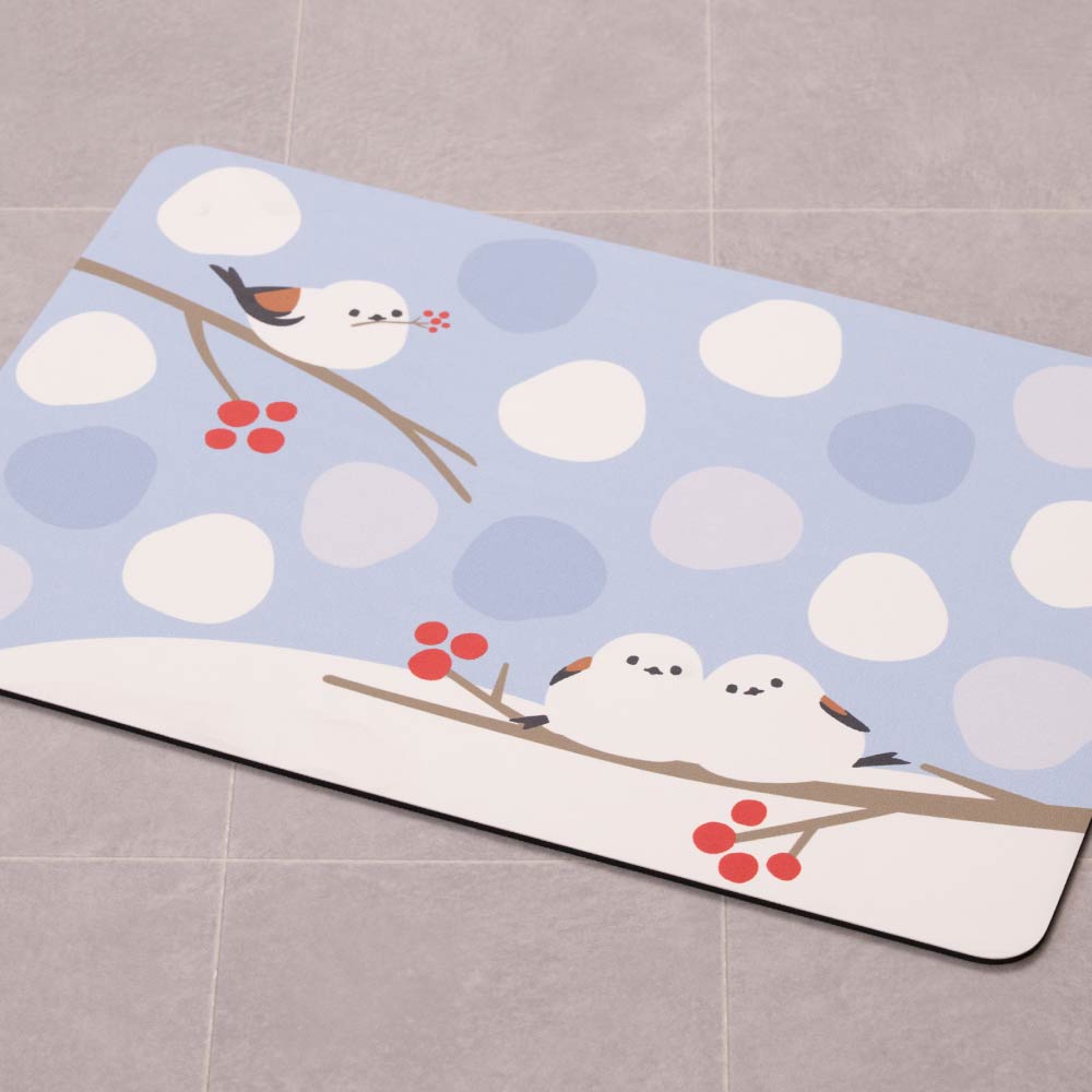 S.D.S バスマット 珪藻土入り 約40×60cm ソフト 吸水 滑り止め 足拭き