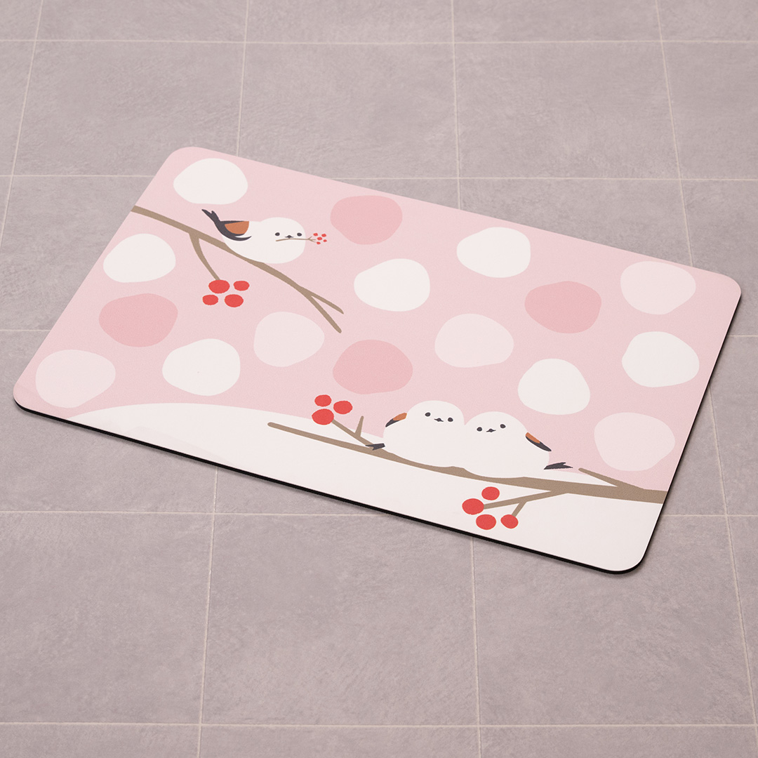 S.D.S バスマット 珪藻土入り 約40×60cm ソフト 吸水 滑り止め 足拭き