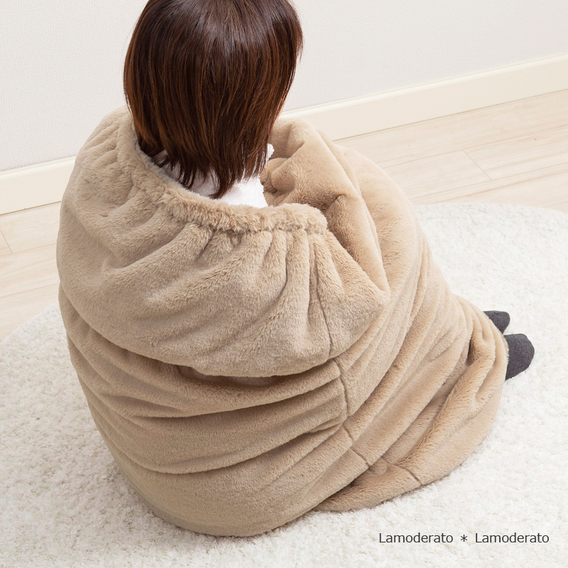 ブランケット 着る毛布 2枚合わせ 暖かい あったか もこもこ 洗える ボア おしゃれ SDS BOAPPA ボアッパ ボディウォーマーブランケット 約70×100cm センコー_16