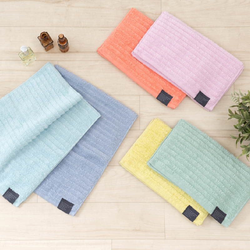 フェイスタオル タオル 綿 おしゃれ 無地 お手拭きタオル 約34×80cm