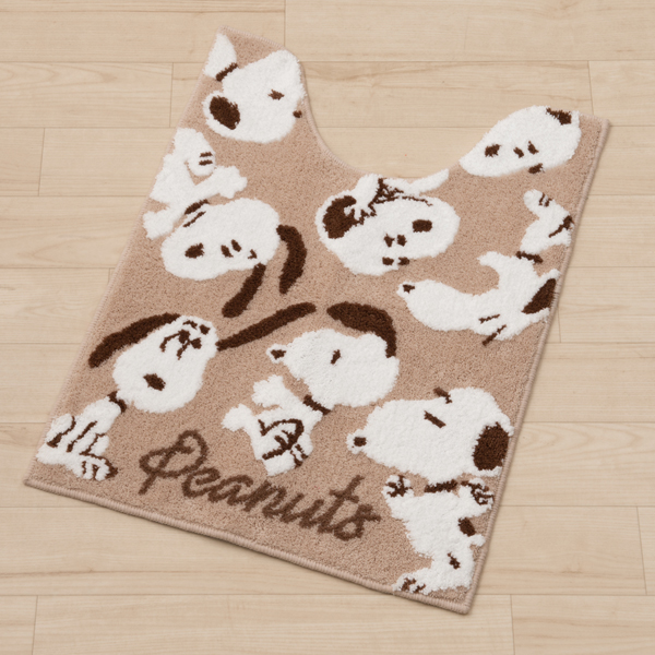 ブルー色　PEANUTS スヌーピー　トイレマットセット　新品 スヌーピー 星空スヌーピー トイレマット ブルー SNOOPY