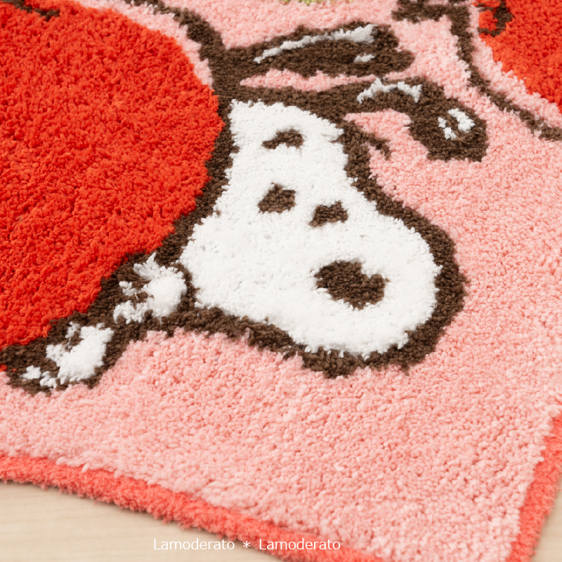 トイレマットセット 2点 約58&times;60cm トイレマット+兼用フタカバー スヌーピー フレッシュフルーツ センコー