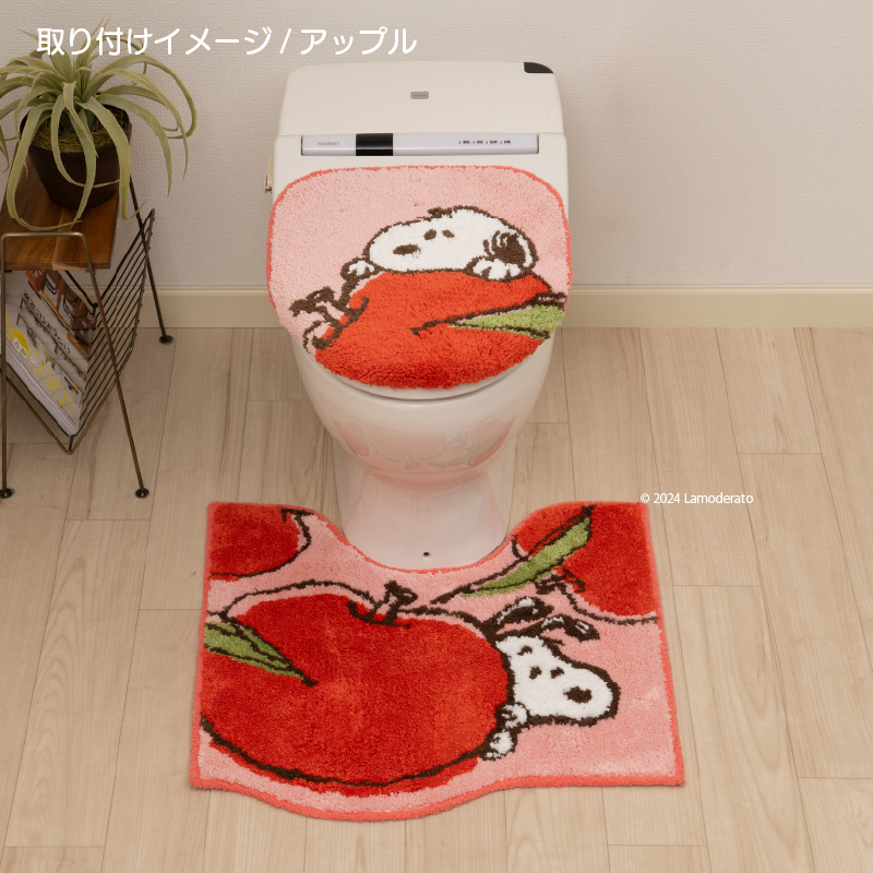 SNOOPY トイレマットセット 2点 約58×60cm トイレマット+兼用
