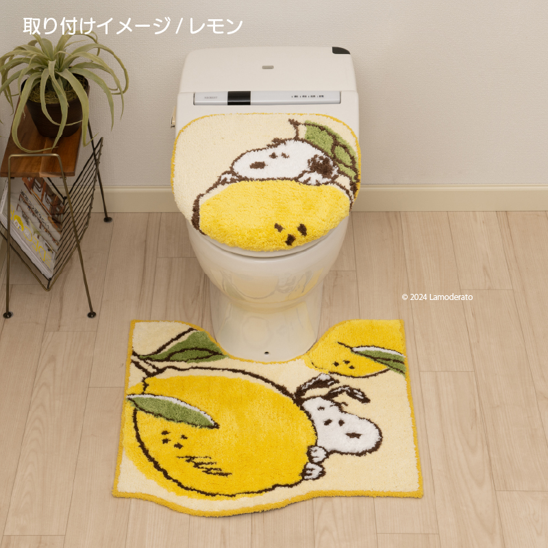 レッド色 PEANUTS スヌーピー トイレマットセット未使用