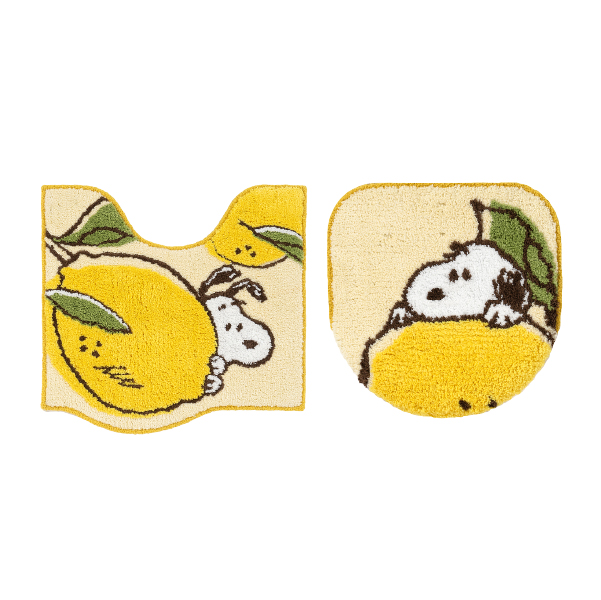 SNOOPY トイレマットセット 2点 約58×60cm トイレマット+兼用