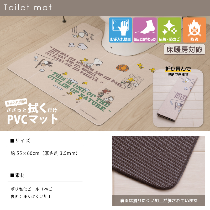SNOOPY お楽しみセット2025 トイレマットセット 3点 約55×60cm