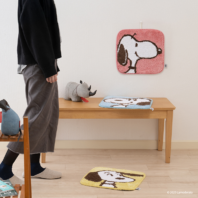 SNOOPY（スヌーピー） チェアパッド 四角 椅子用クッション おしゃれ