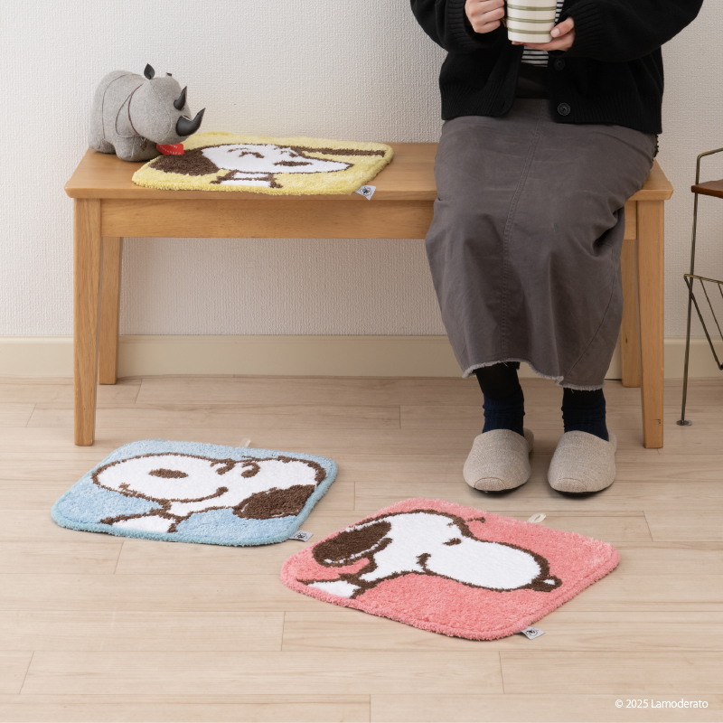 SNOOPY（スヌーピー） チェアパッド 四角 椅子用クッション おしゃれ
