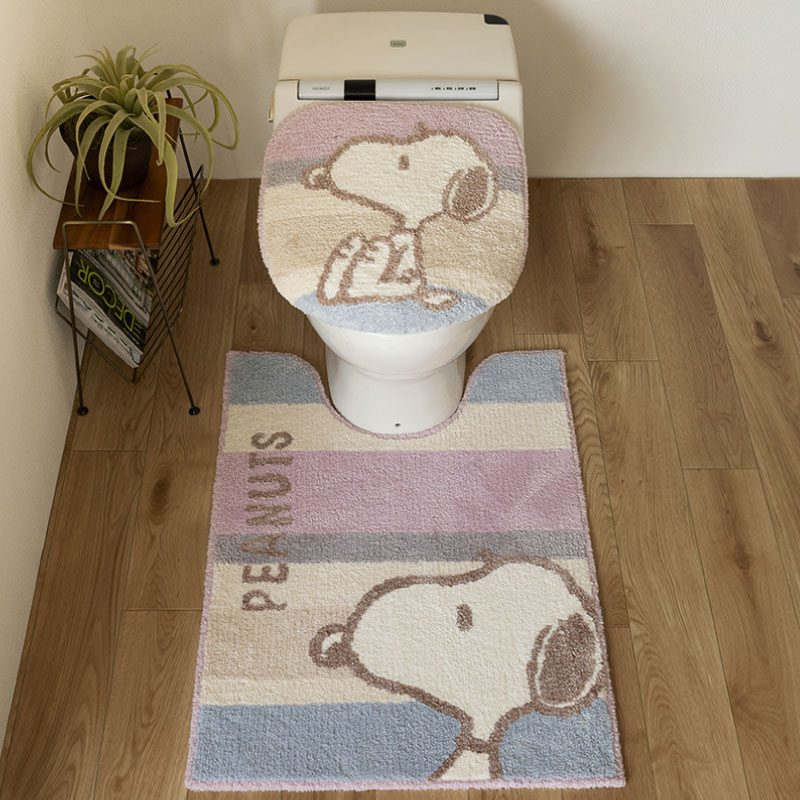 トイレ用マット、カバーセット（色：ブルー系）｜トイレ用品