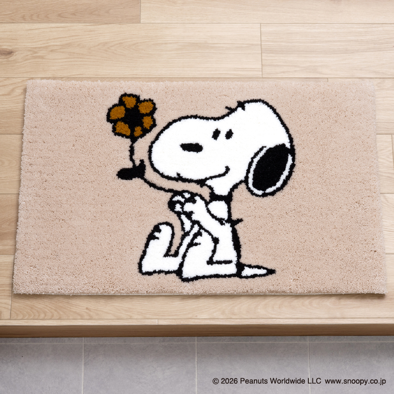SNOOPY（スヌーピー） 玄関マット 屋内 室内 洗える おしゃれ 滑り止め