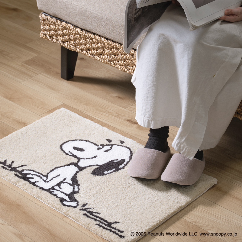 SNOOPY（スヌーピー） 玄関マット 屋内 室内 洗える おしゃれ 滑り止め