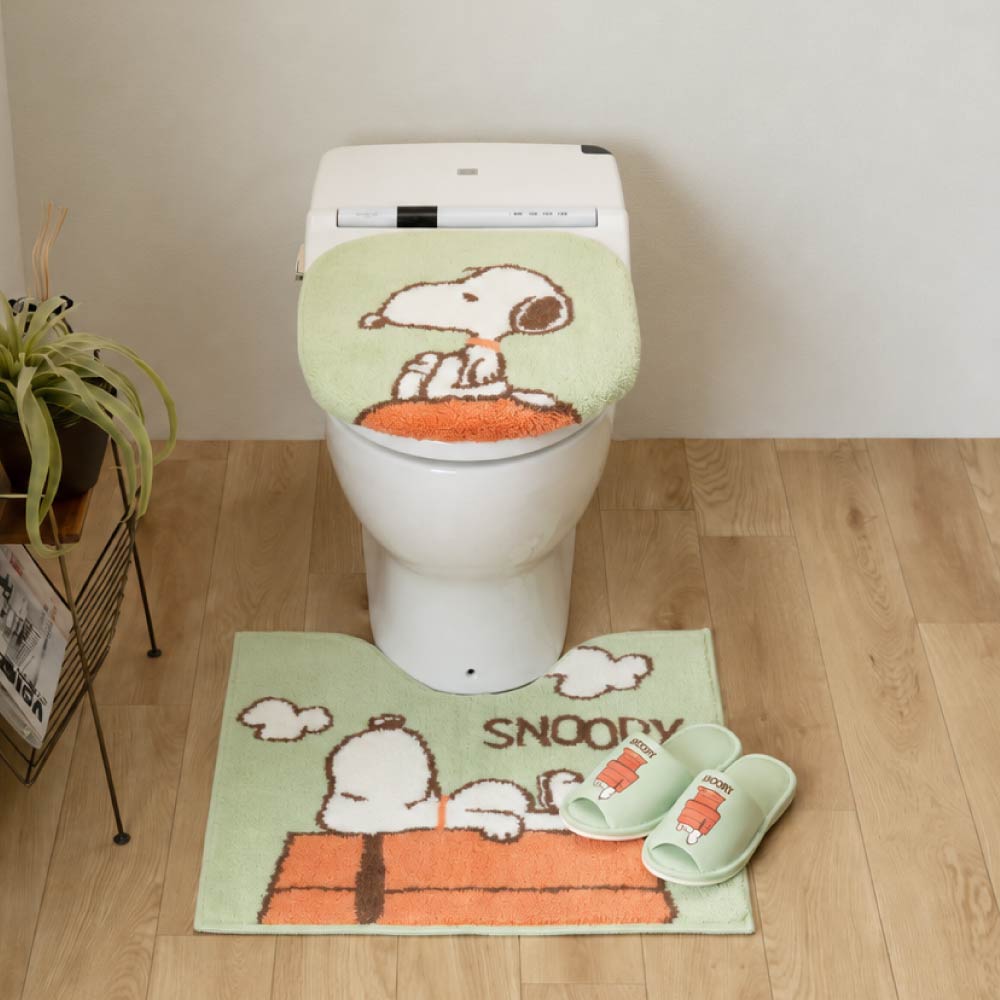 SNOOPY（スヌーピー） トイレマットセット 3点 トイレマット 約58×60cm