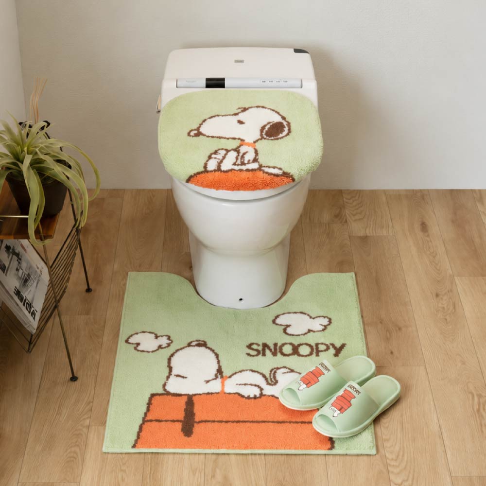 SNOOPY（スヌーピー） トイレマットセット 3点 ロングトイレマット 約