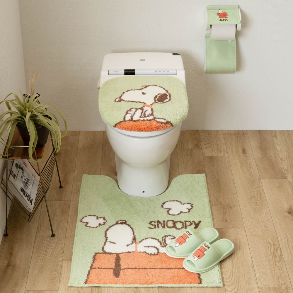 SNOOPY（スヌーピー） トイレマットセット 4点 ロングトイレマット 約