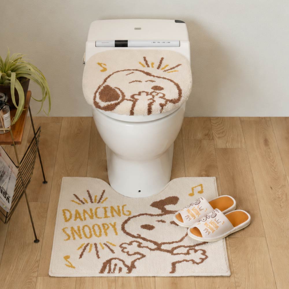 16日迄大特価　PEANUTS スヌーピー トイレマットセット　新品 SNOOPY（スヌーピー） トイレマットセット 3点 トイレマット 約58×60cm