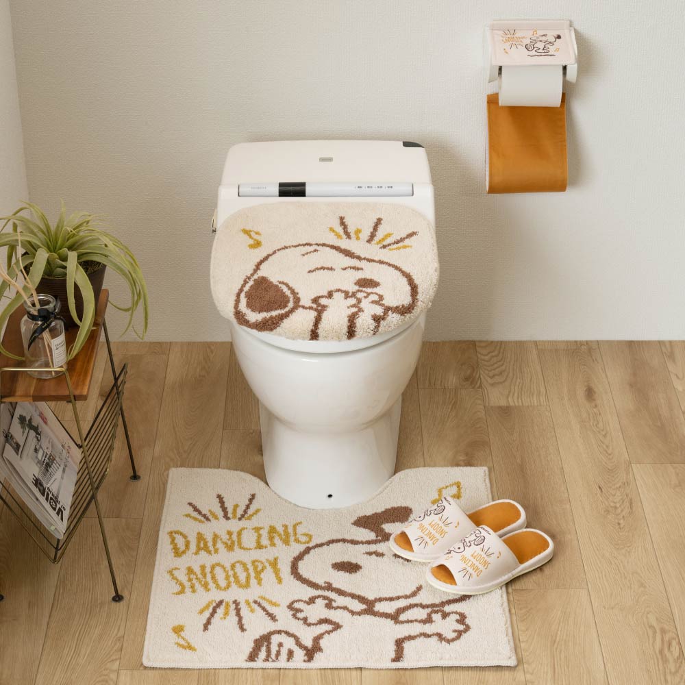 SNOOPY（スヌーピー） トイレマットセット 4点 トイレマット 約58×60cm