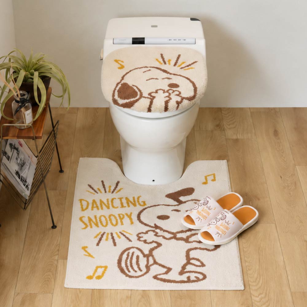 SNOOPY（スヌーピー） トイレマットセット 3点 ロングトイレマット 約